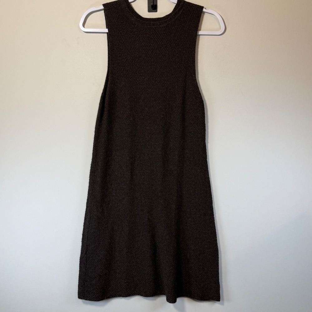 Bryn Walker Women's Small Sleeveless Sweater Dress‎ Wool Cashmere Blend Brown - Picture 2 of 4